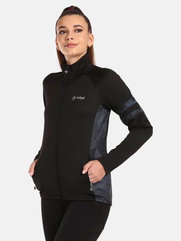 Kilpi Černá dámská sportovní mikina KILPI JUNIE