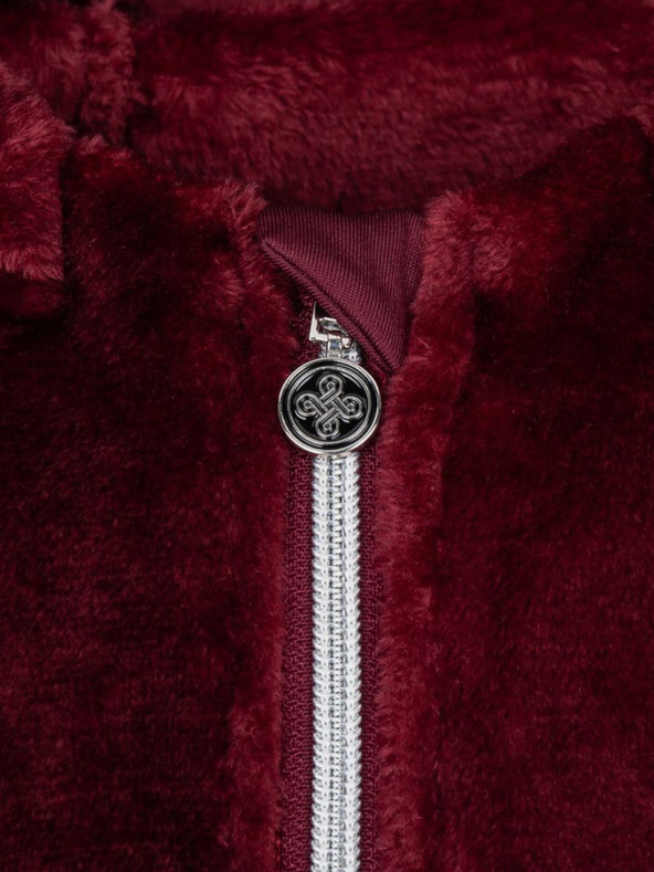 Kilpi Vínová dámská fleecová mikina s kapucí Kilpi MARIEL-W