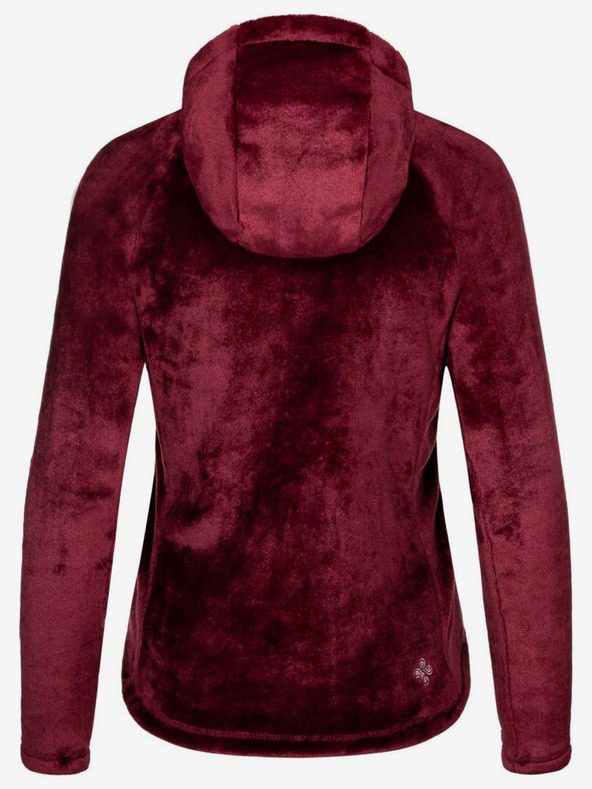 Kilpi Vínová dámská fleecová mikina s kapucí Kilpi MARIEL-W
