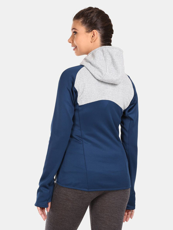 Kilpi Šedo-modrá dámská fleecová mikina Kilpi VERSAM-W