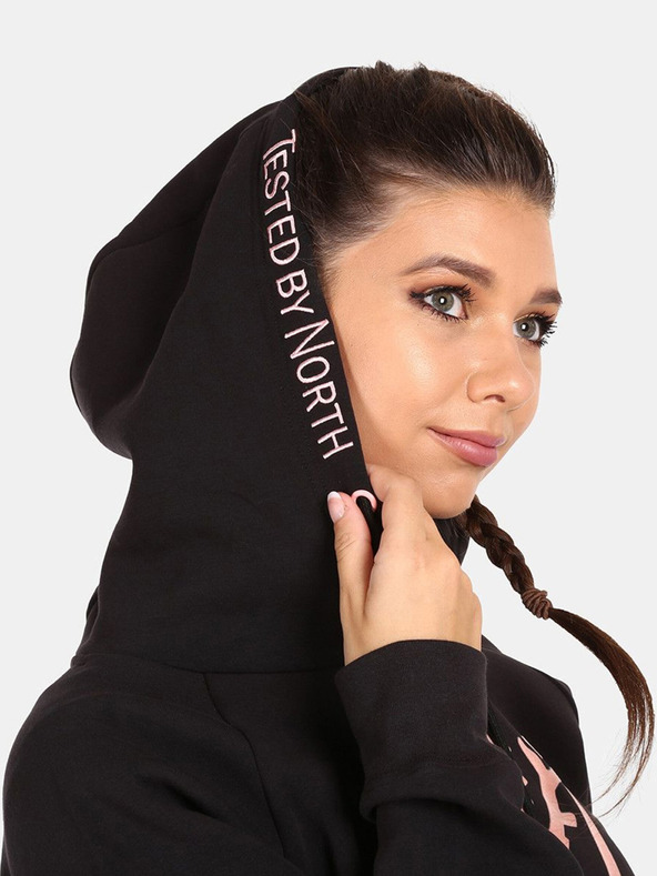 Kilpi Černá dámská bavlněná mikina Kilpi FJELA-W