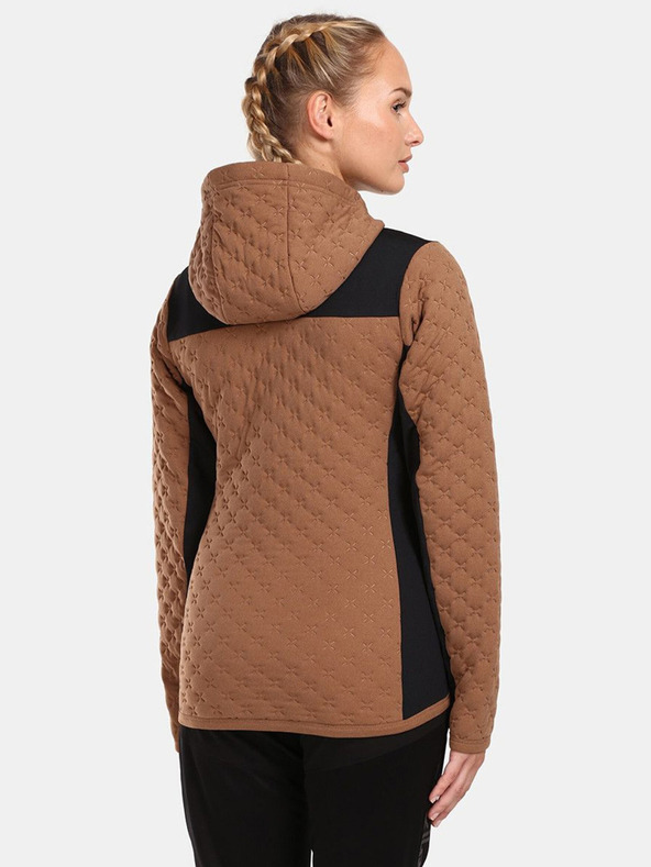 Kilpi Černo-hnědá dámská mikina Kilpi NEVIA-W