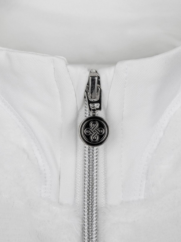 Kilpi Černo-bílá dámská flísová mikina na zip Kilpi SKATHI