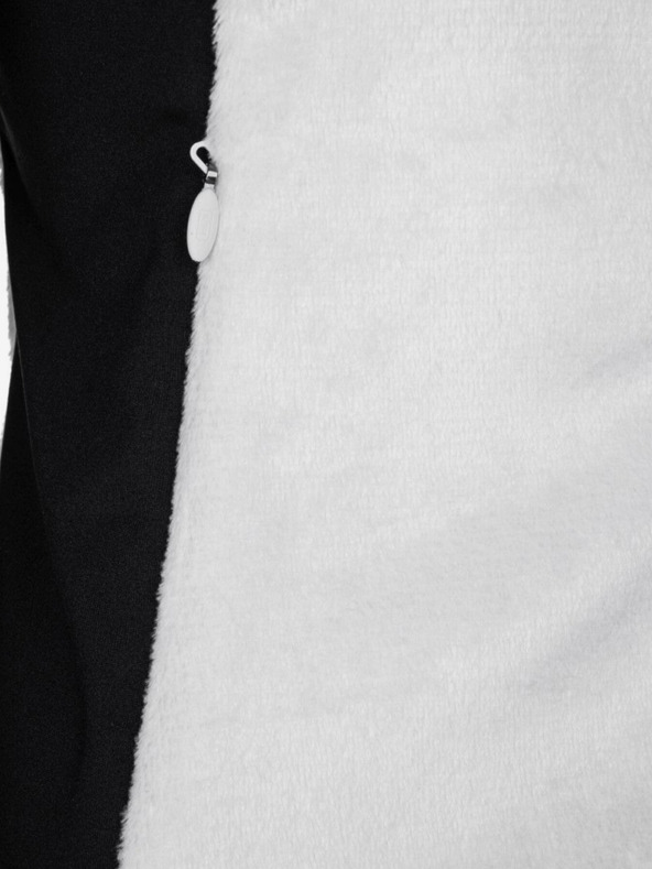 Kilpi Černo-bílá dámská flísová mikina na zip Kilpi SKATHI