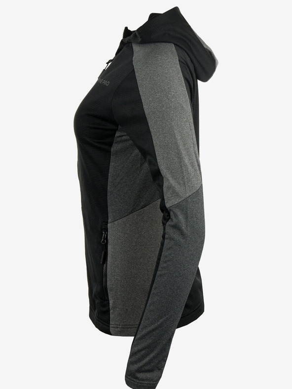 ALPINE PRO Černá dámská sportovní mikina ALPINE PRO Seleda