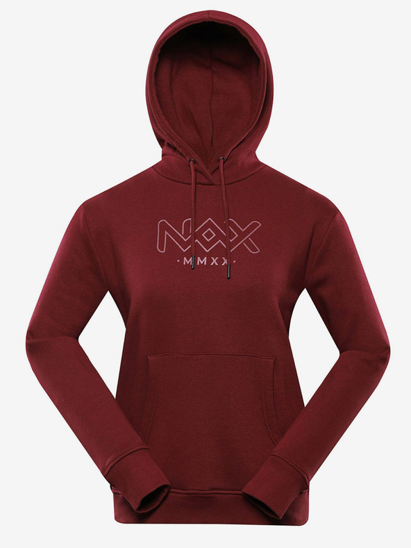 NAX Vínová dámská mikina NAX Werena