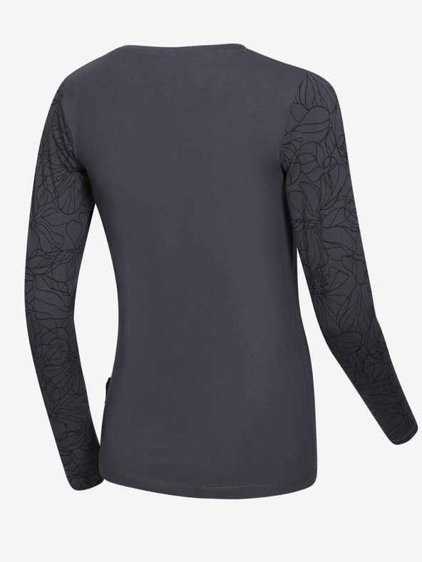 ALPINE PRO Tmavě šedé dámské tričko ALPINE PRO Opesa