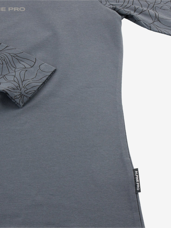 ALPINE PRO Tmavě šedé dámské tričko ALPINE PRO Opesa