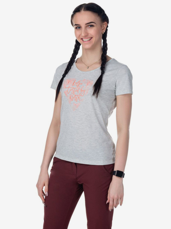 Kilpi Světle šedé dámské sportovní tričko Kilpi GAROVE