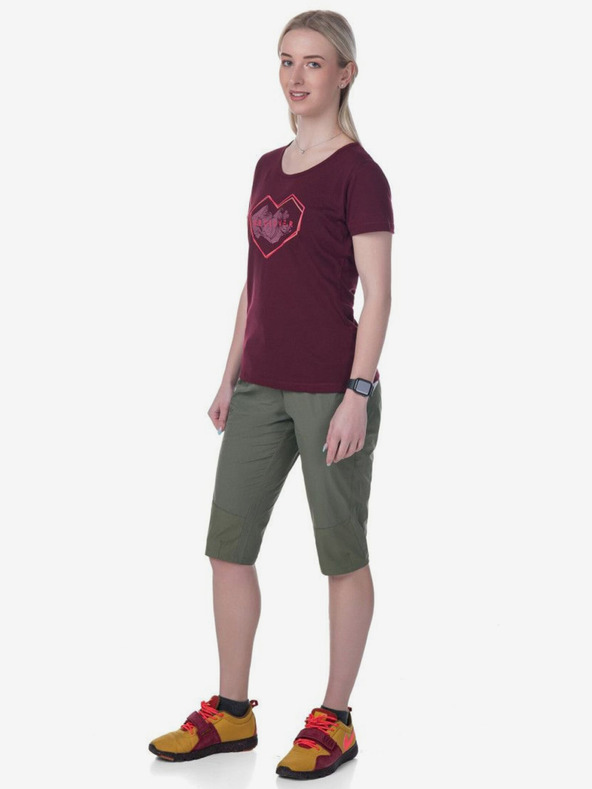 Kilpi Tmavě růžové dámské sportovní tričko Kilpi GAROVE