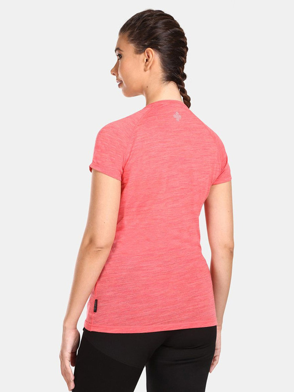 Kilpi Růžové dámské tričko s příměsí vlny Kilpi ZARJA