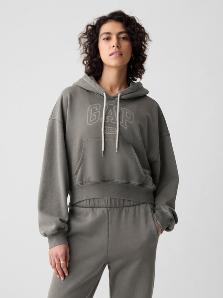 GAP Mikina crop s kapucí GAP