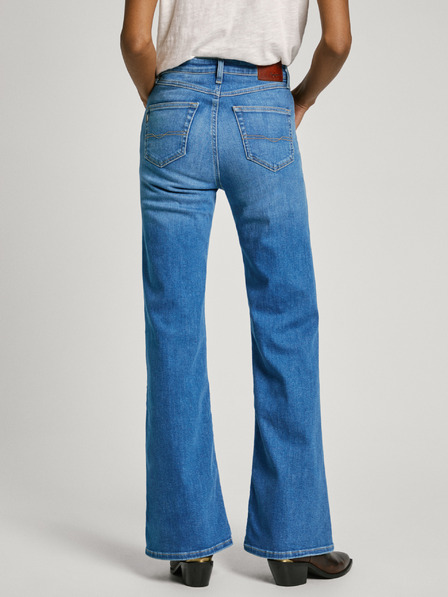 Pepe Jeans Modré dámské flared fit džíny Pepe Jeans