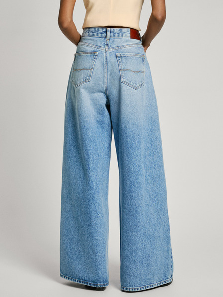 Pepe Jeans Světle modré dámské wide fit džíny Pepe Jeans