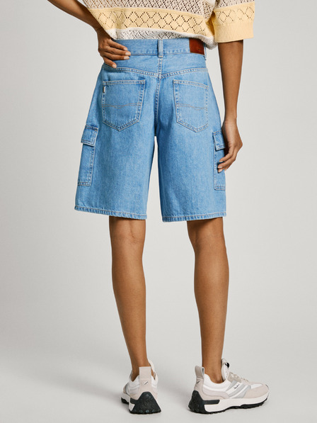 Pepe Jeans Světle modré dámské džínové kraťasy Pepe Jeans