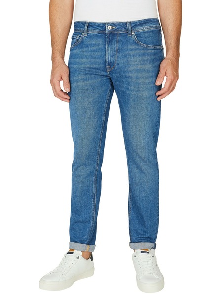 Pepe Jeans Modré pánské džíny tapered fit Pepe Jeans