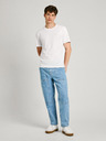 Pepe Jeans Bílé pánské tričko Pepe Jeans