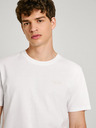 Pepe Jeans Bílé pánské tričko Pepe Jeans