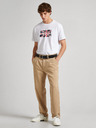 Pepe Jeans Bílé pánské tričko Pepe Jeans