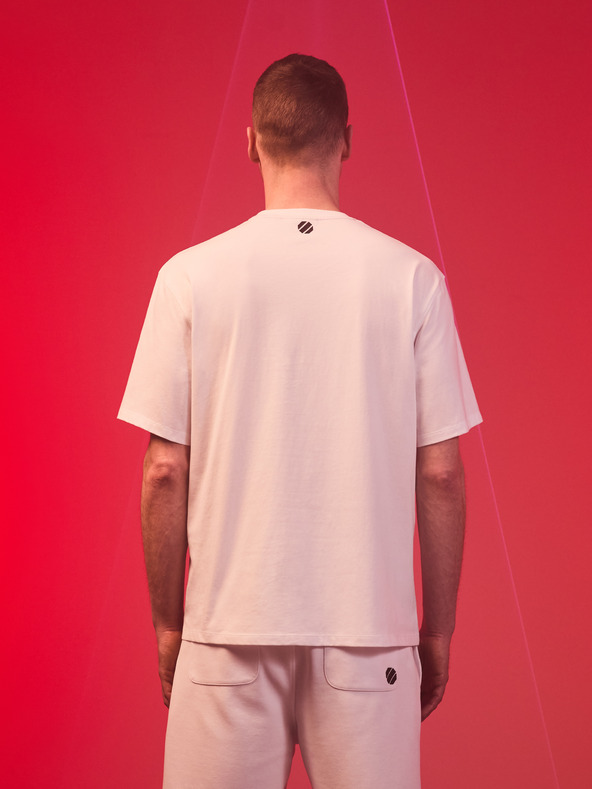 Celio Bílé pánské tričko s potiskem Celio UFC