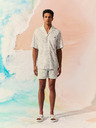 Celio Bílé pánské vzorované plavky Celio One Piece
