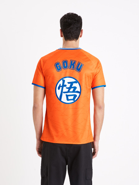 Celio Oranžové pánské tričko Celio Dragon Ball