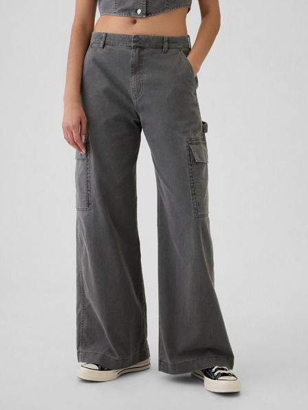 GAP Kalhoty s kapsami Baggy Khaki Cargo Gap