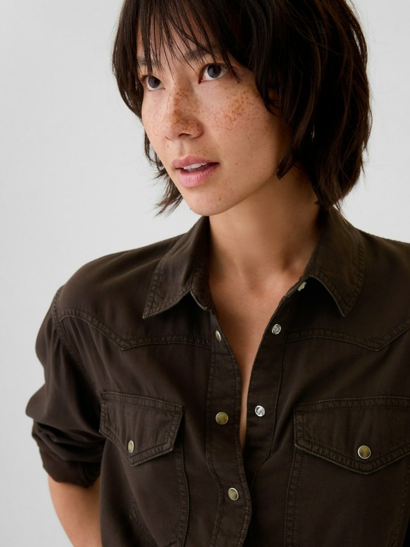 GAP Džínová zkrácená košile Western Gap