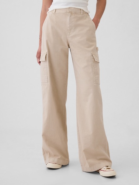GAP Kalhoty s kapsami Baggy Khaki Cargo Gap