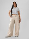 GAP Kalhoty s kapsami Baggy Khaki Cargo Gap