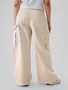 GAP Kalhoty s kapsami Baggy Khaki Cargo Gap