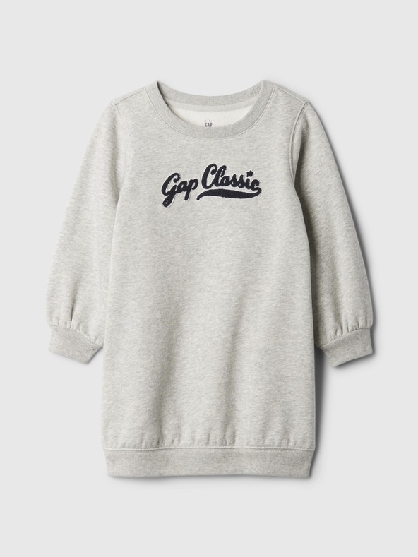 GAP Baby mikinové šaty s logem GAP