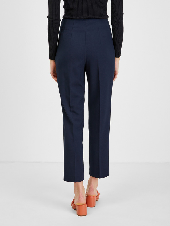 Orsay Tmavě modré dámské zkrácené kalhoty ORSAY