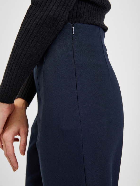 Orsay Tmavě modré dámské zkrácené kalhoty ORSAY