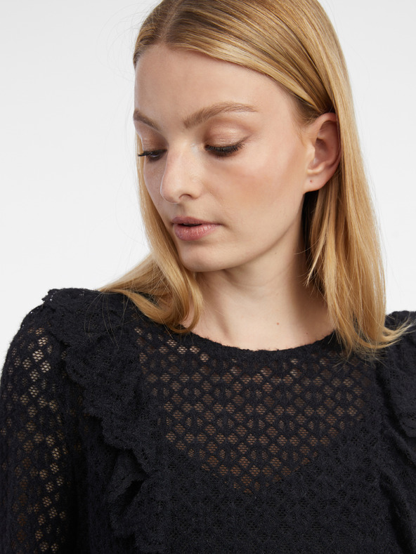 Orsay Černá dámská vzorovaná halenka ORSAY