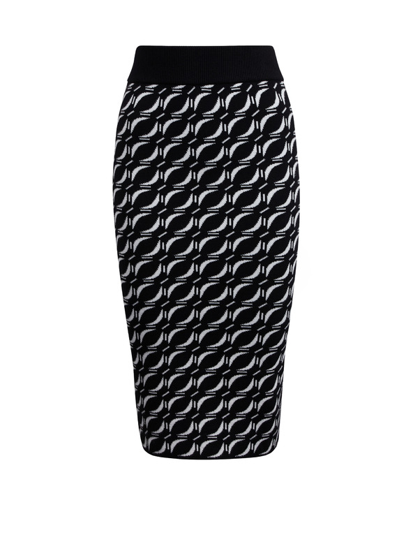 Orsay Bílo-černá dámská vzorovaný svetrová sukně ORSAY