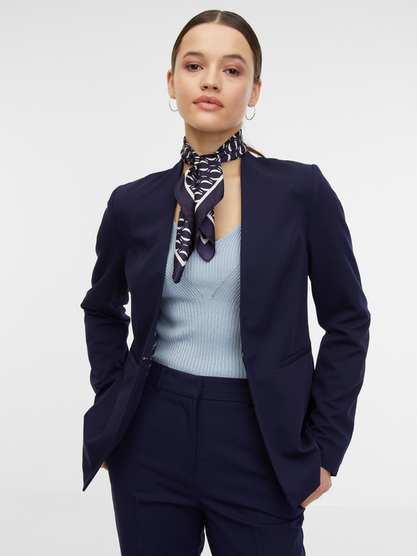 Orsay Tmavě modré dámské sako ORSAY