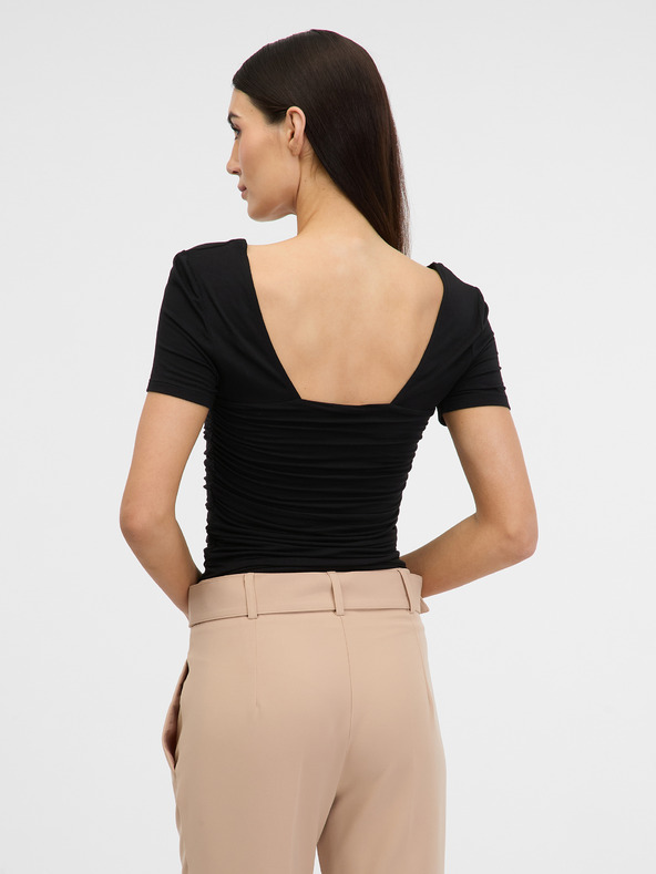 Orsay Černé dámské tričko s krátkým rukávem ORSAY