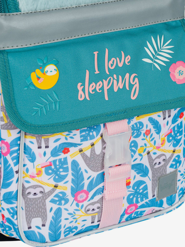 BAAGL  Modrý školní aktovka zippy lenochod Baagl