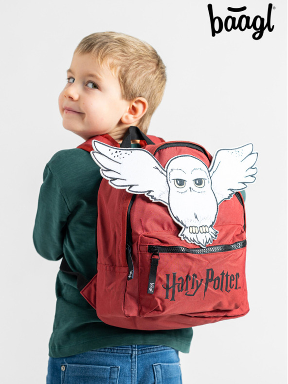 BAAGL  Červený předškolní batoh Baagl Harry Potter Hedvika