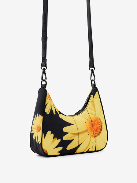 Desigual Žluto-černá dámská květovaná kabelka Desigual Lacroix Margaritas Medley