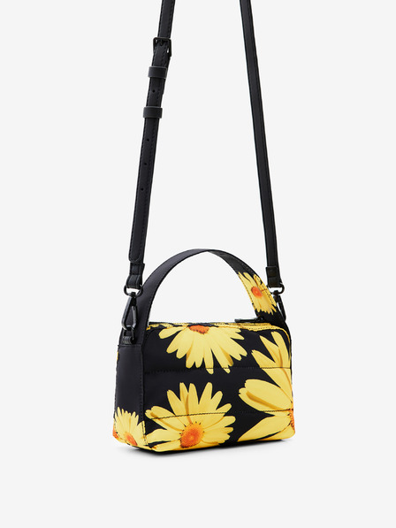 Desigual Žluto-černá dámská květovaná kabelka Desigual Lacroix Margaritas