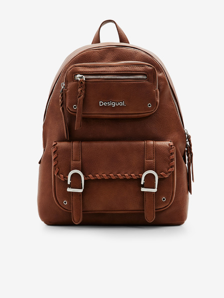 Desigual Hnědý dámský batoh Desigual Omnia Mombasa Multi