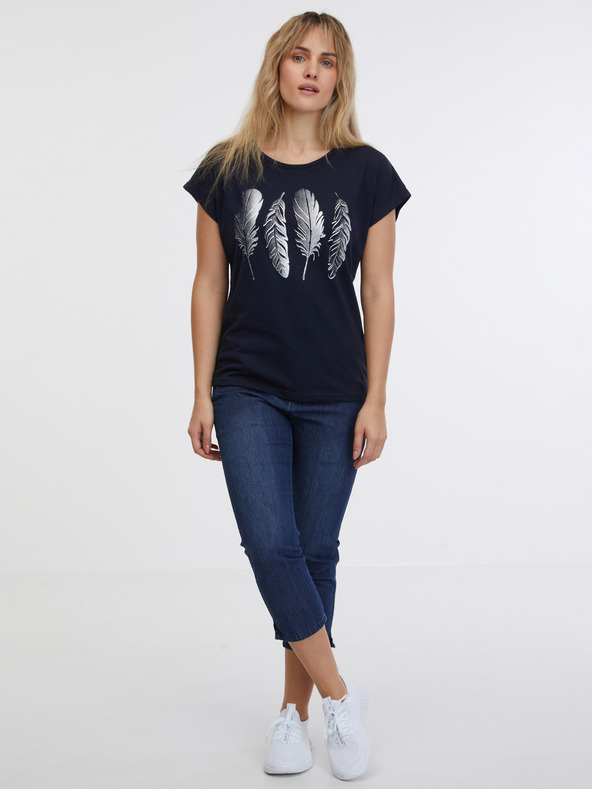 Sam 73 Tmavě modré dámské tričko SAM 73 Clorinda