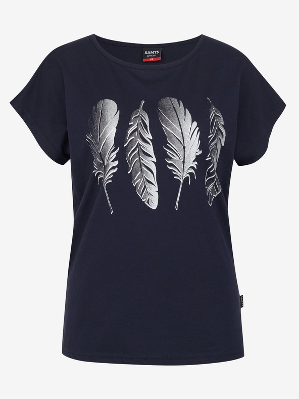 Sam 73 Tmavě modré dámské tričko SAM 73 Clorinda