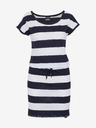 Sam 73 Bílo-modré dámské pruhované šaty SAM 73 Reyna