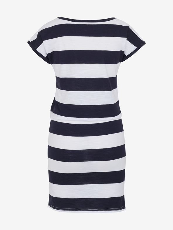 Sam 73 Bílo-modré dámské pruhované šaty SAM 73 Reyna