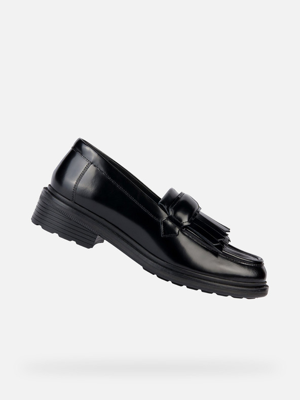 Geox Černé dámské mokasíny Geox Walk pleasure