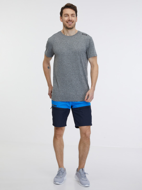 Sam 73 Šedé pánské žíhané tričko SAM 73 Fortunato