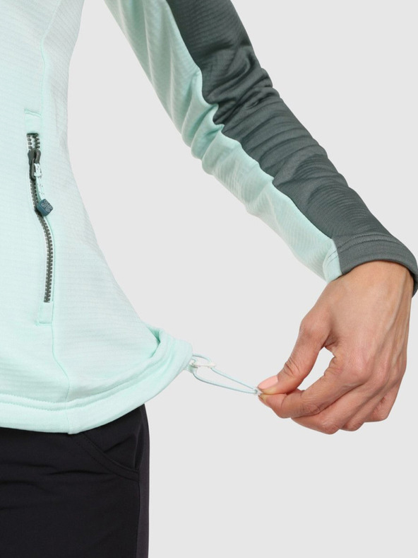 Kilpi Dámská sportovní mikina s kapucí Kilpi SEVELEN-W Mentolová